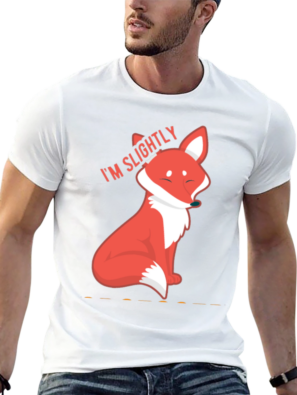 Slightly Fox Tee - Cute Graphic T-Shirt