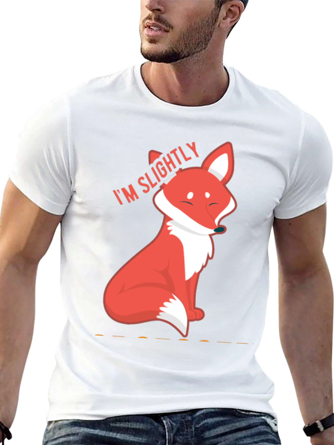 Slightly Fox Tee - Cute Graphic T-Shirt