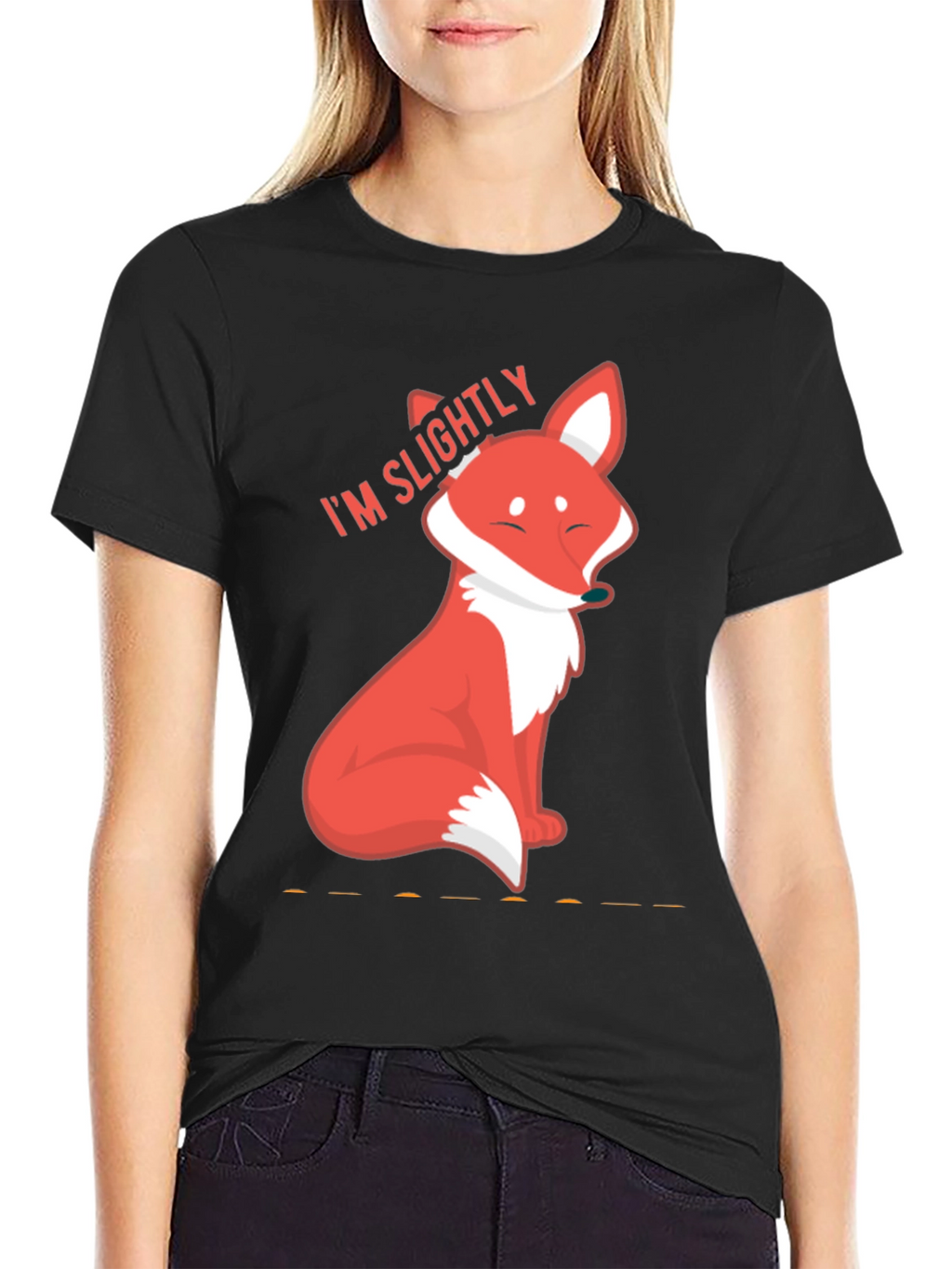 Slightly Fox Tee - Cute Graphic T-Shirt