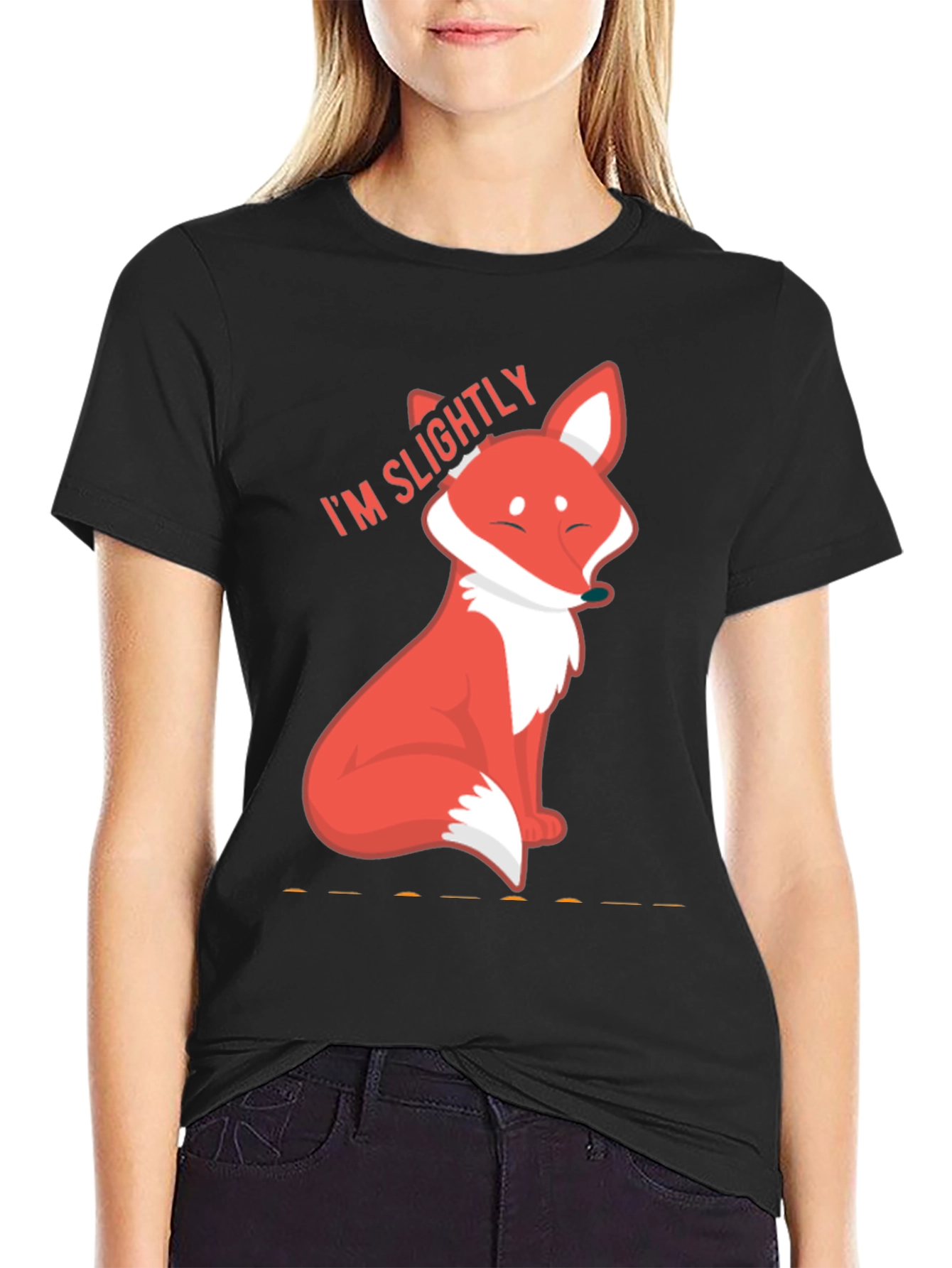 Slightly Fox Tee - Cute Graphic T-Shirt