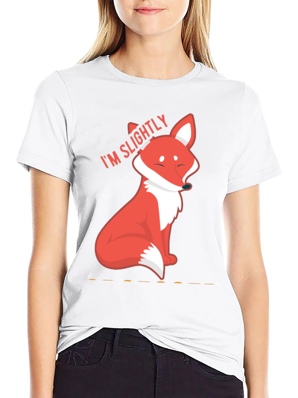 Slightly Fox Tee - Cute Graphic T-Shirt