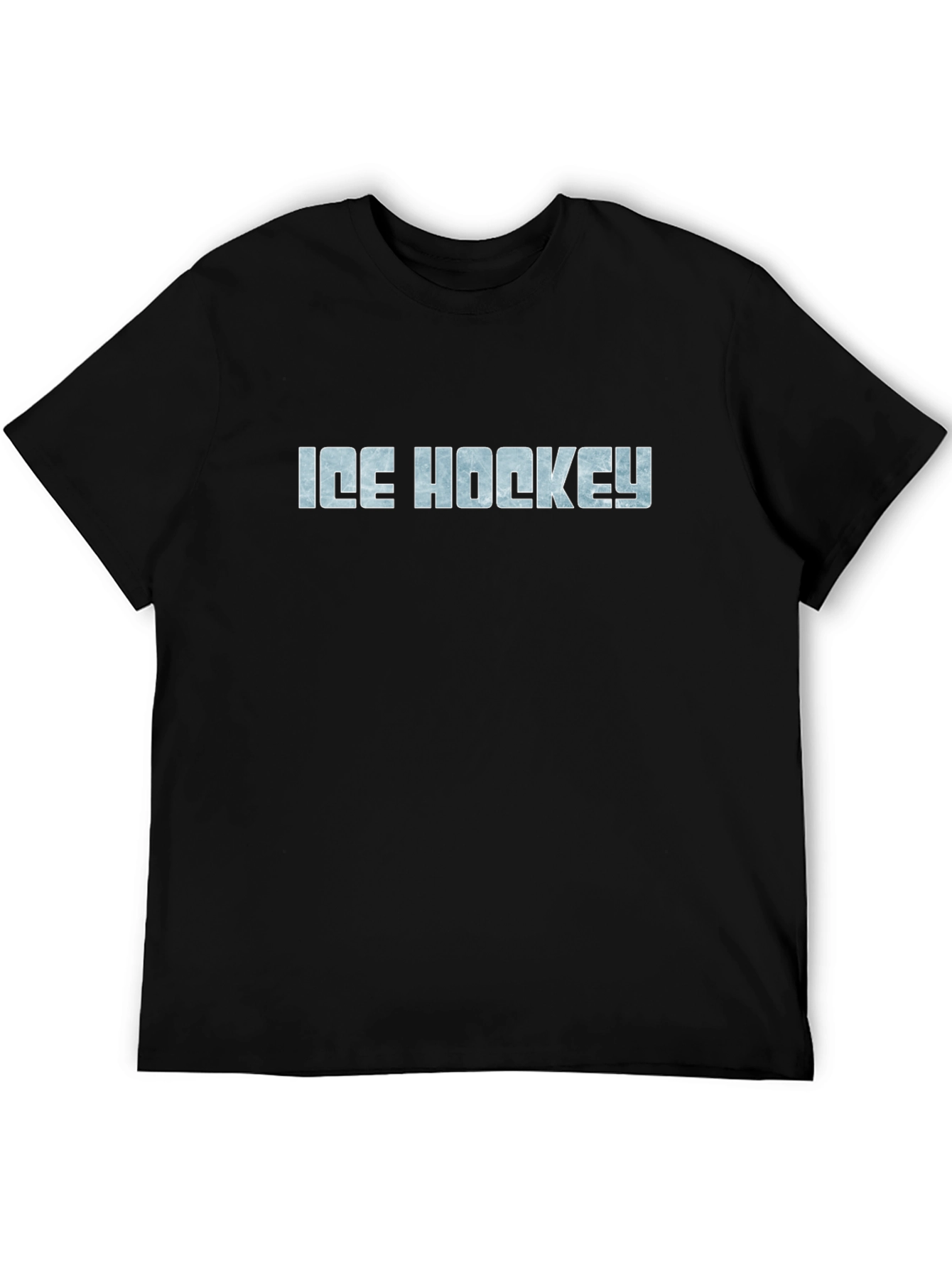 Ice Hockey Graphic T-Shirt - Black