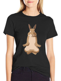 Meditating Rabbit Graphic Tee