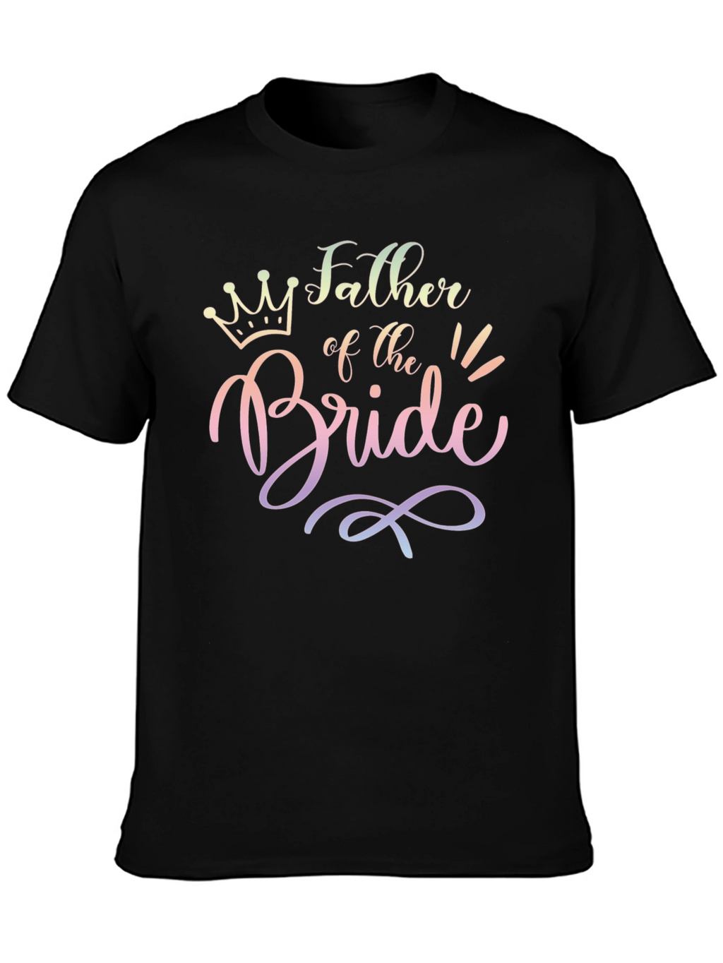 Father of the Bride Black Tee