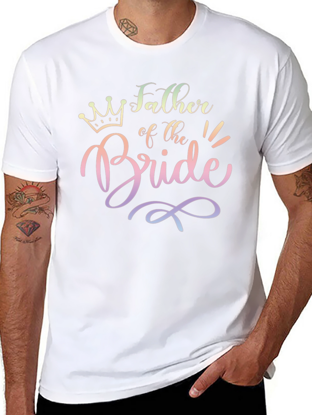 Father of the Bride Black Tee