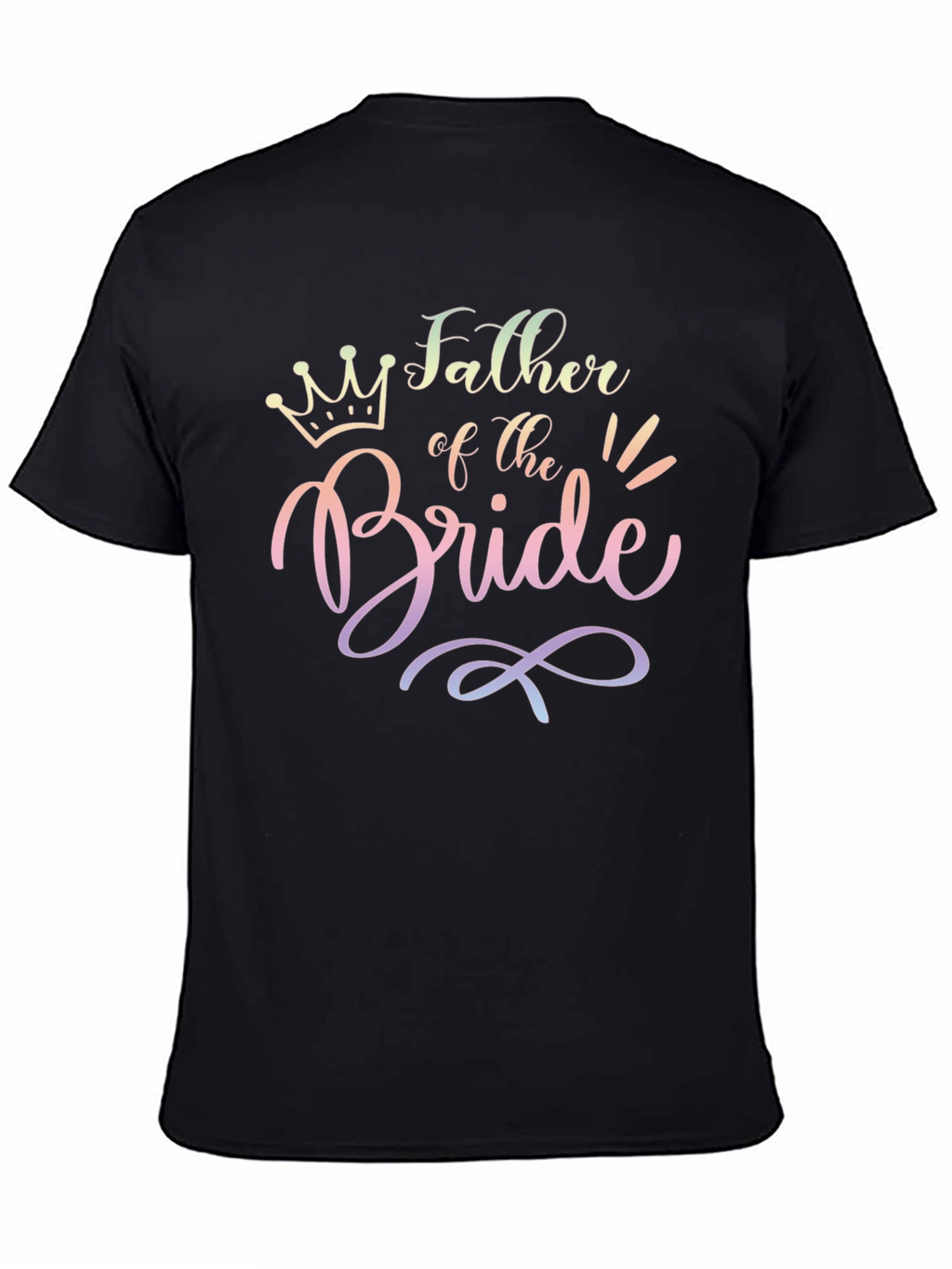Father of the Bride Black Tee