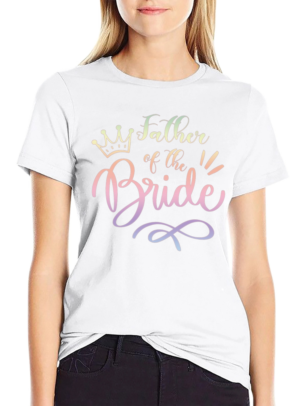 Father of the Bride Black Tee