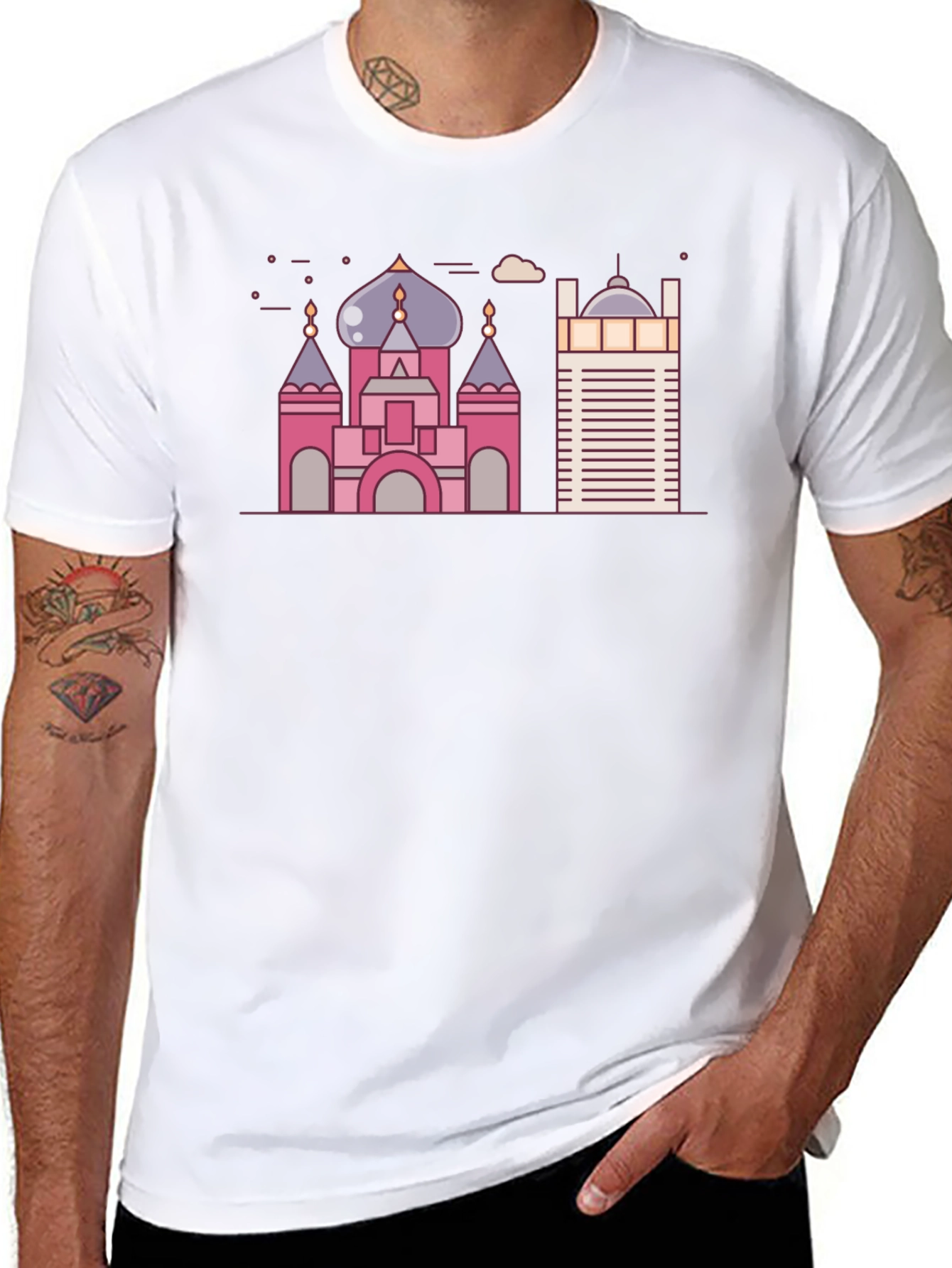 Cityscape T-Shirt - Modern Graphic Tee