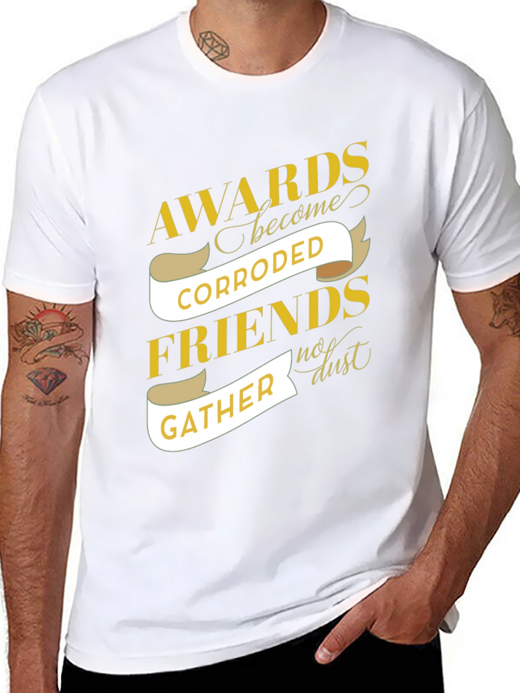 Awards Corroded Friends Gather Graphic T-Shirt