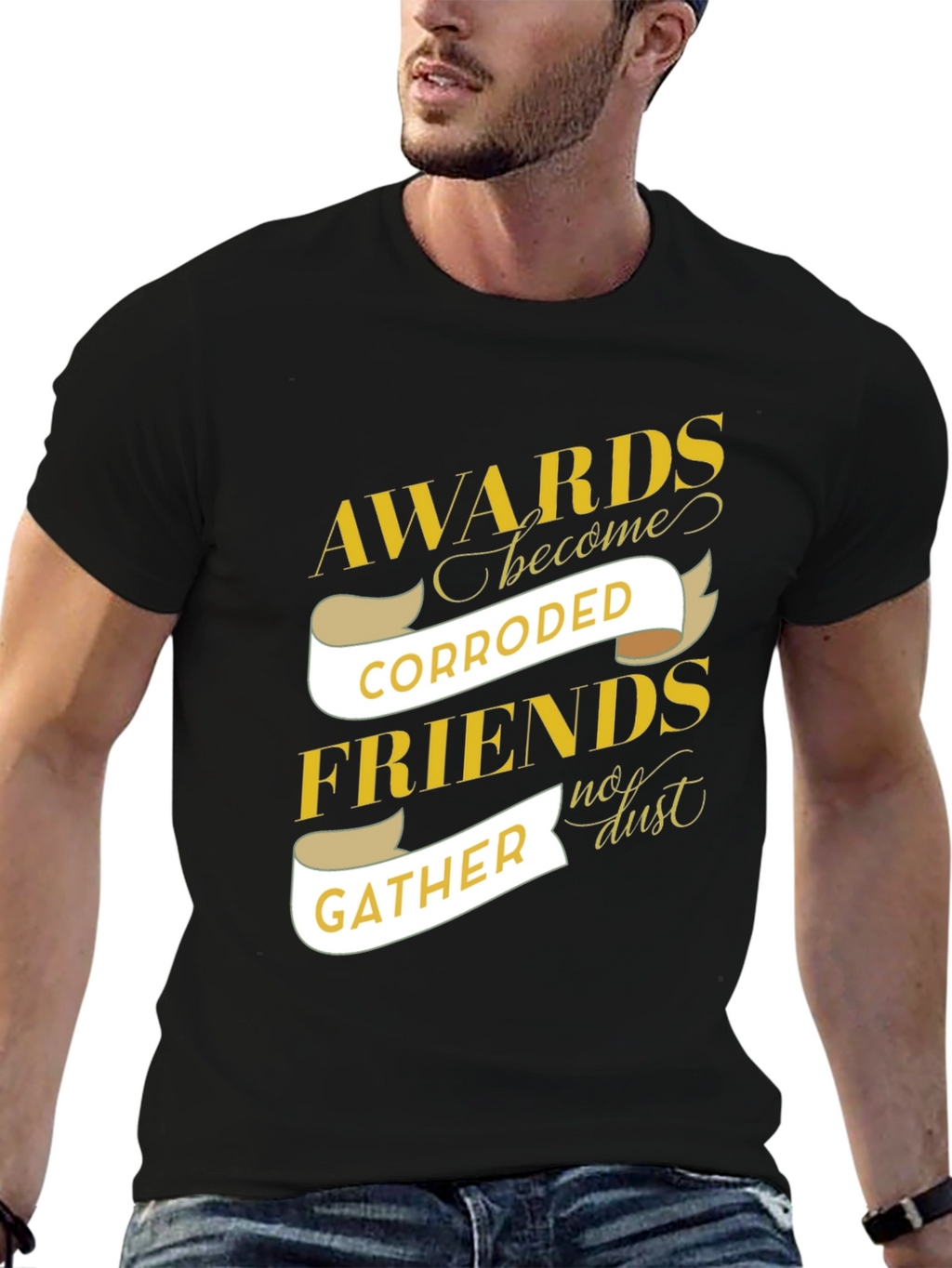 Awards Corroded Friends Gather Graphic T-Shirt