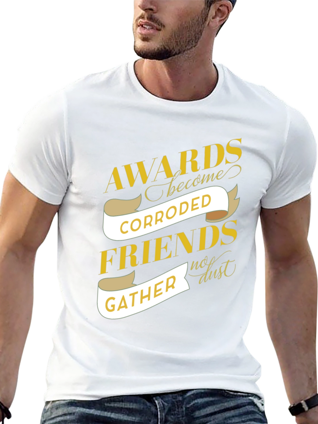 Awards Corroded Friends Gather Graphic T-Shirt