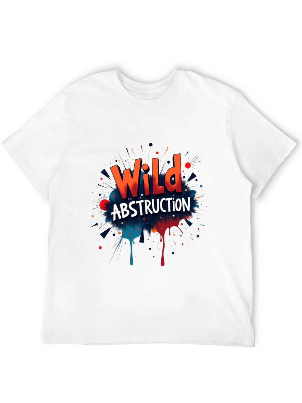 Wild Abstraction Graphic Print T-Shirt