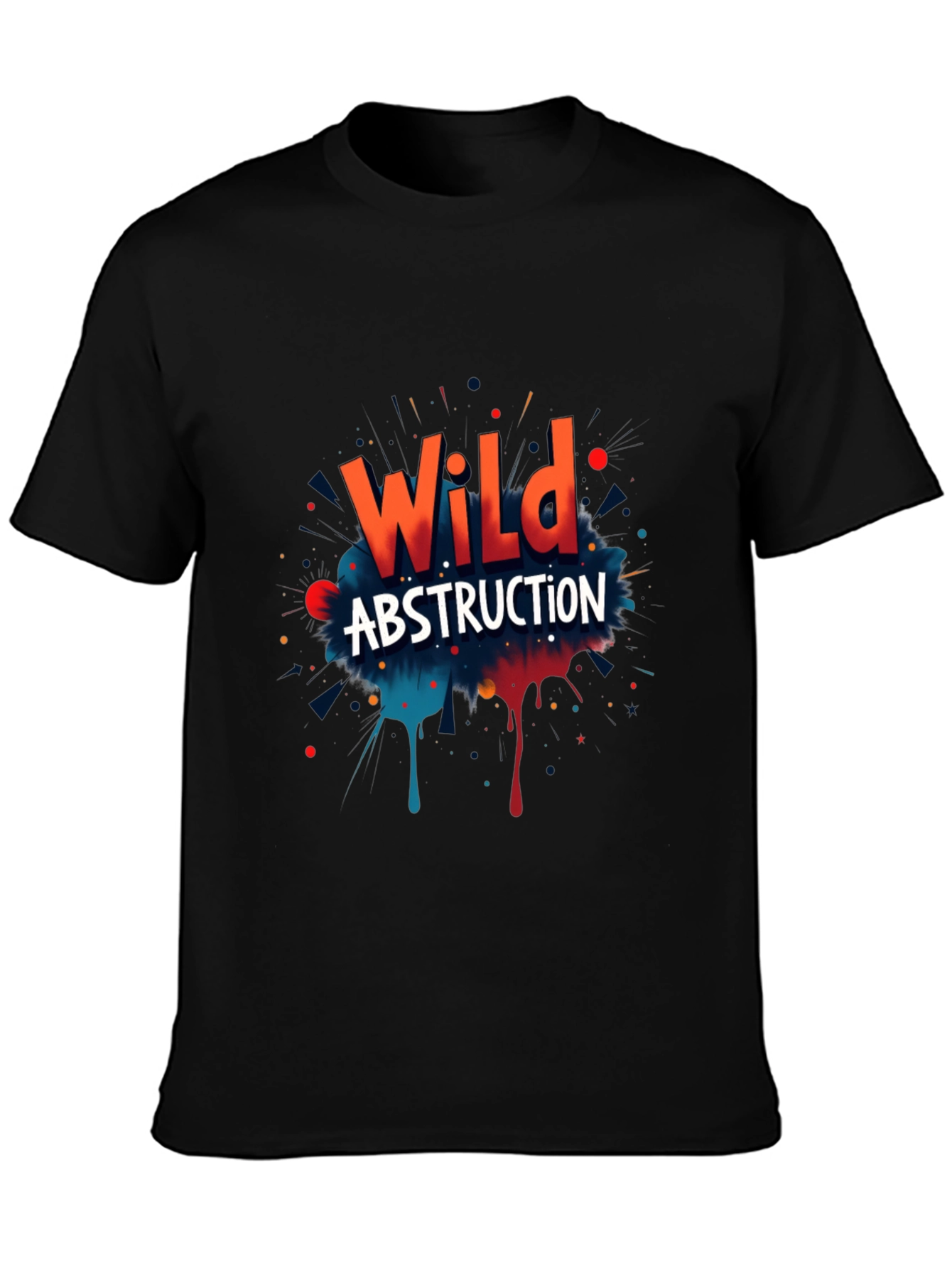 Wild Abstraction Graphic Print T-Shirt