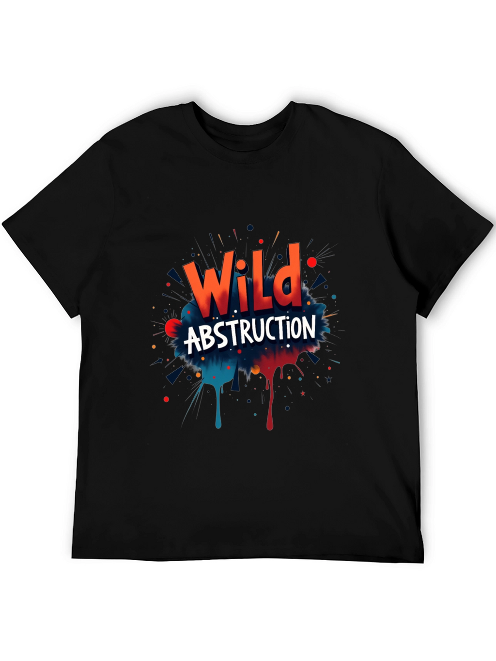 Wild Abstraction Graphic Print T-Shirt