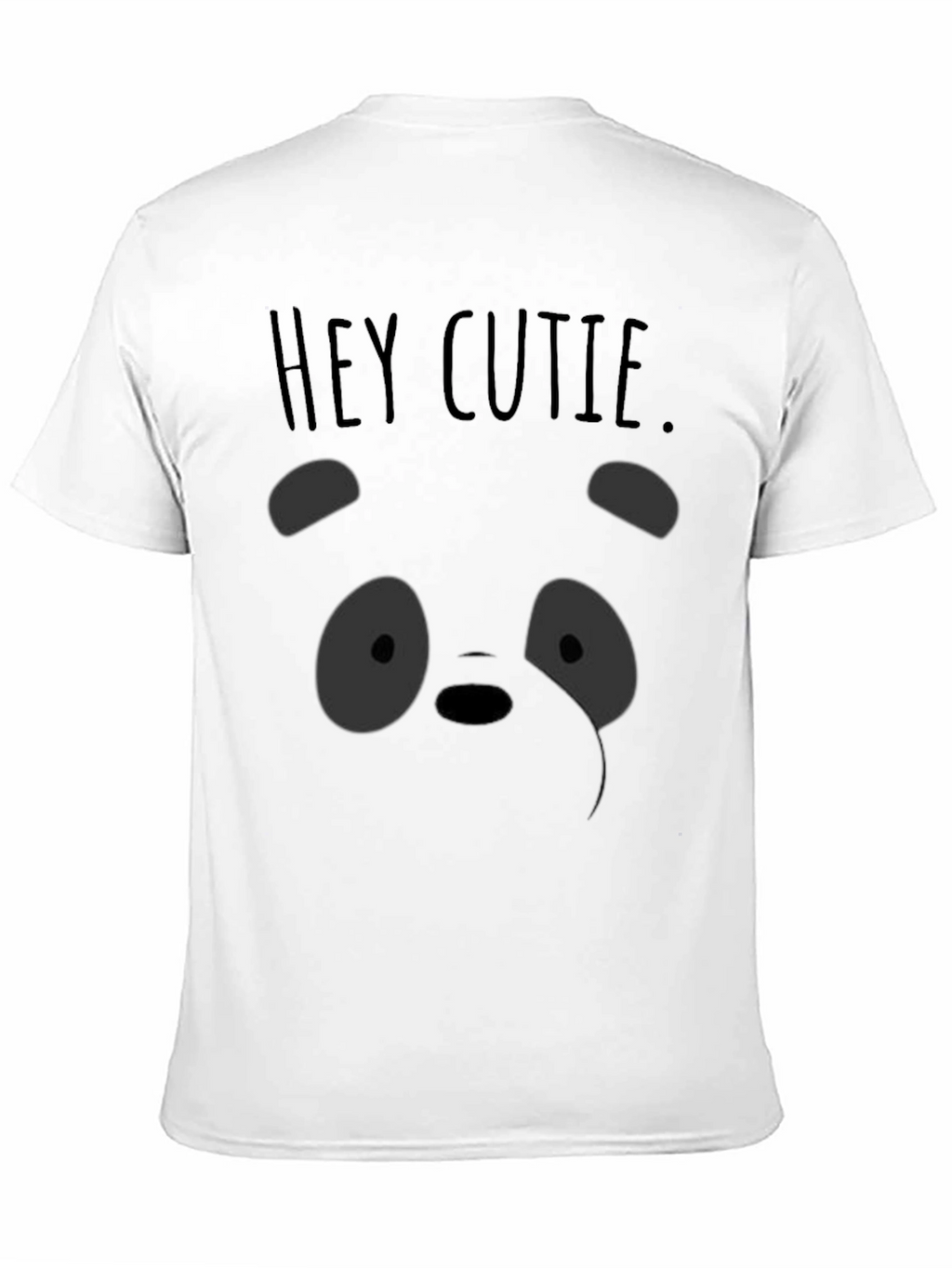 Hey Cutie Panda Graphic T-Shirt - Soft Cotton Blend
