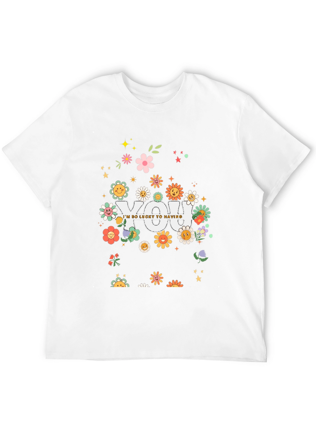 Lucky To Have You Graphic Tee - Black