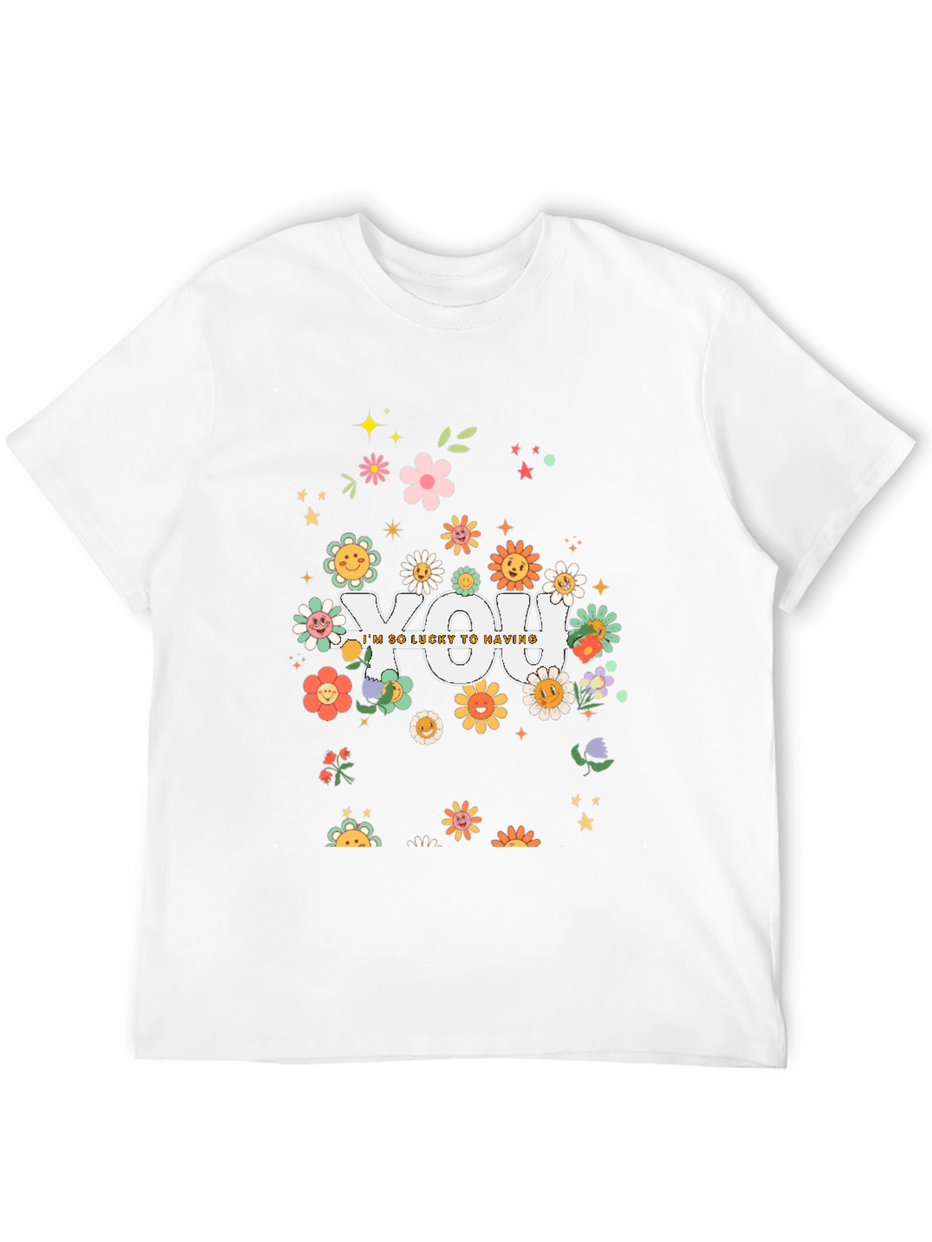 Lucky To Have You Graphic Tee - Black