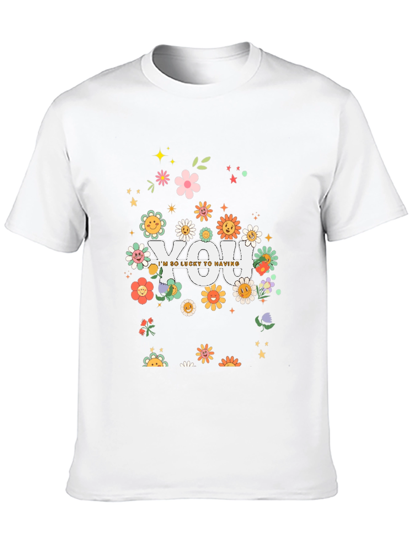 Lucky To Have You Graphic Tee - Black