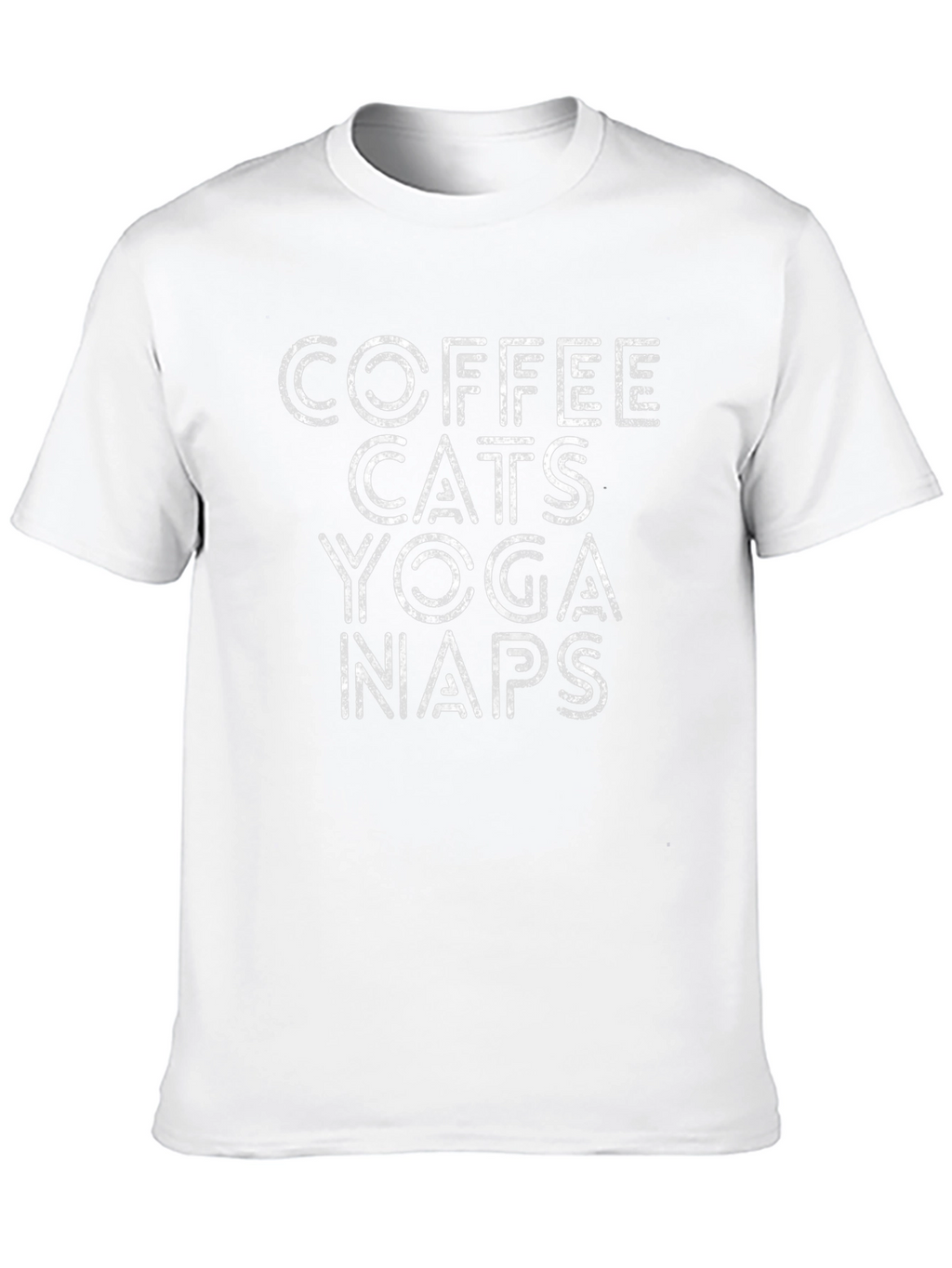 Coffee Cats Yoga Naps Graphic Tee