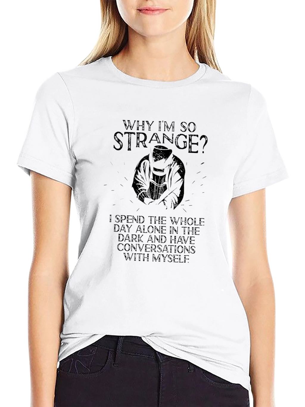 Why Im So Strange? Dark Humor Graphic Tee