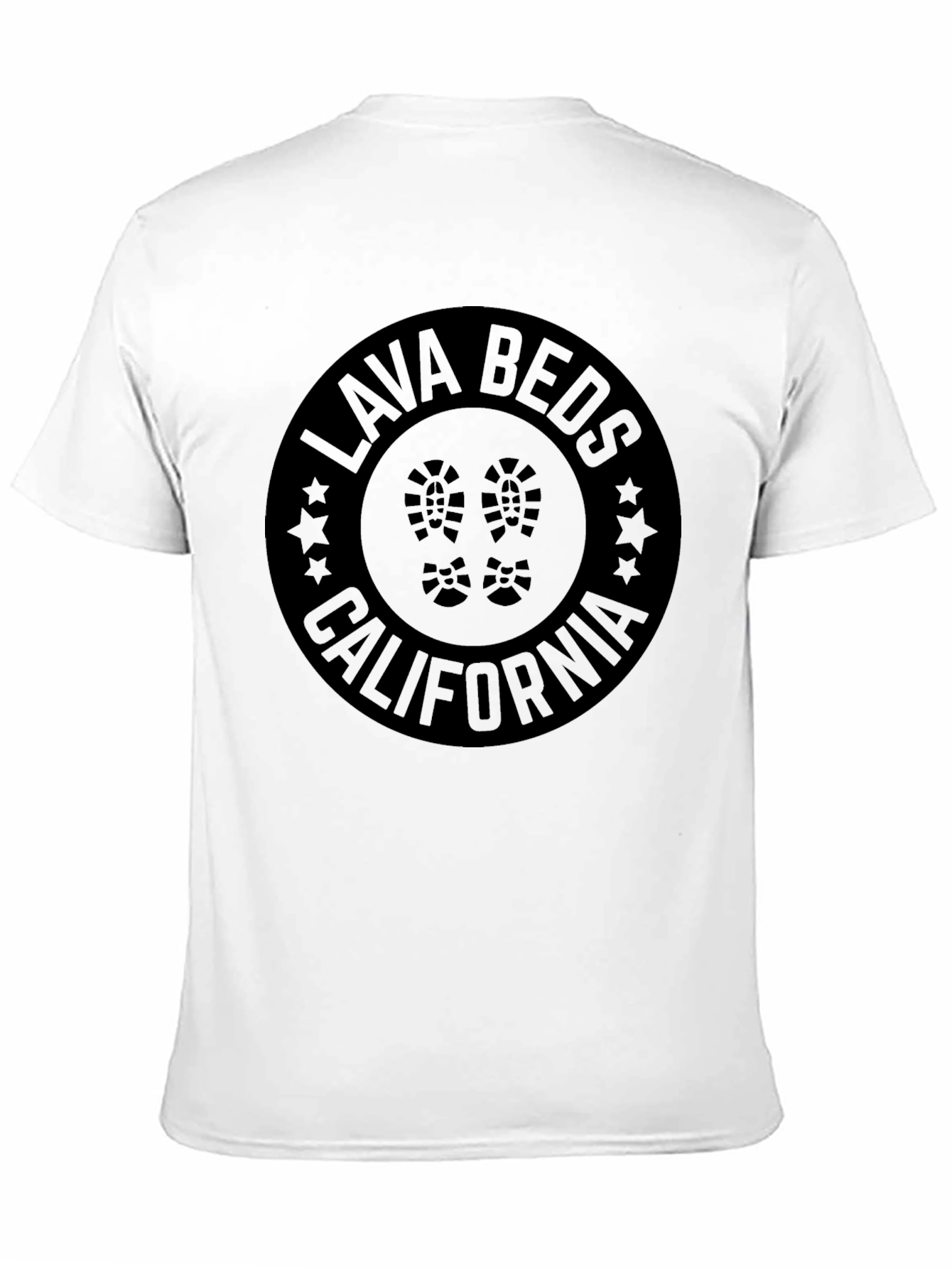 Lava Beds California Black Graphic T-Shirt