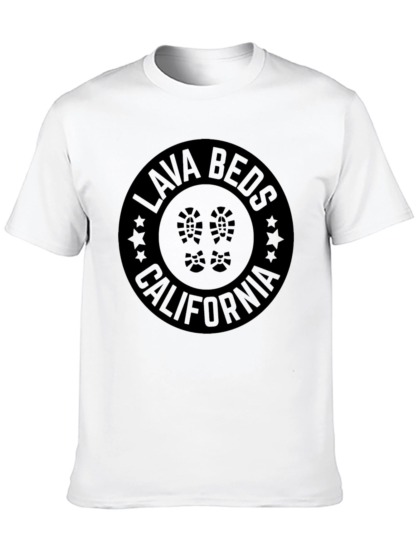 Lava Beds California Black Graphic T-Shirt