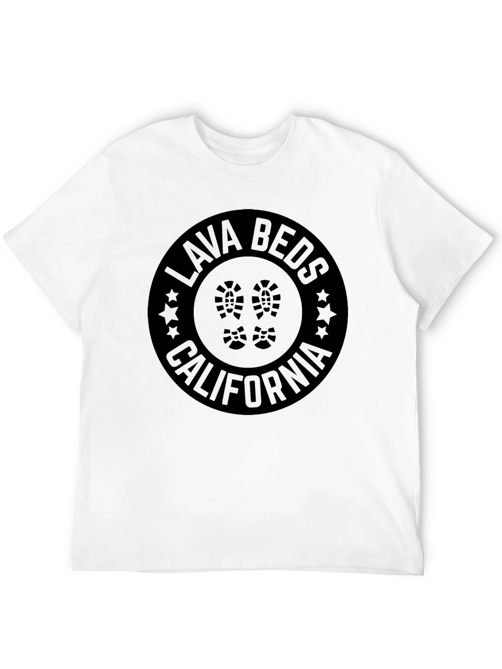 Lava Beds California Black Graphic T-Shirt