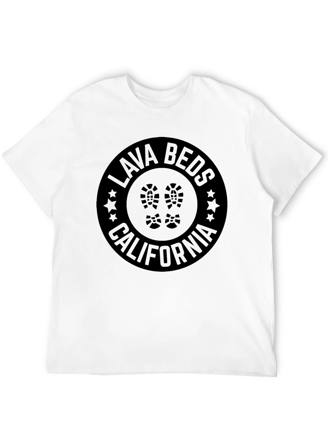 Lava Beds California Black Graphic T-Shirt