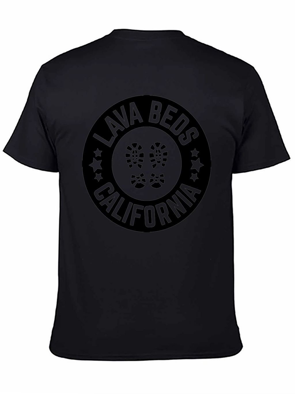Lava Beds California Black Graphic T-Shirt