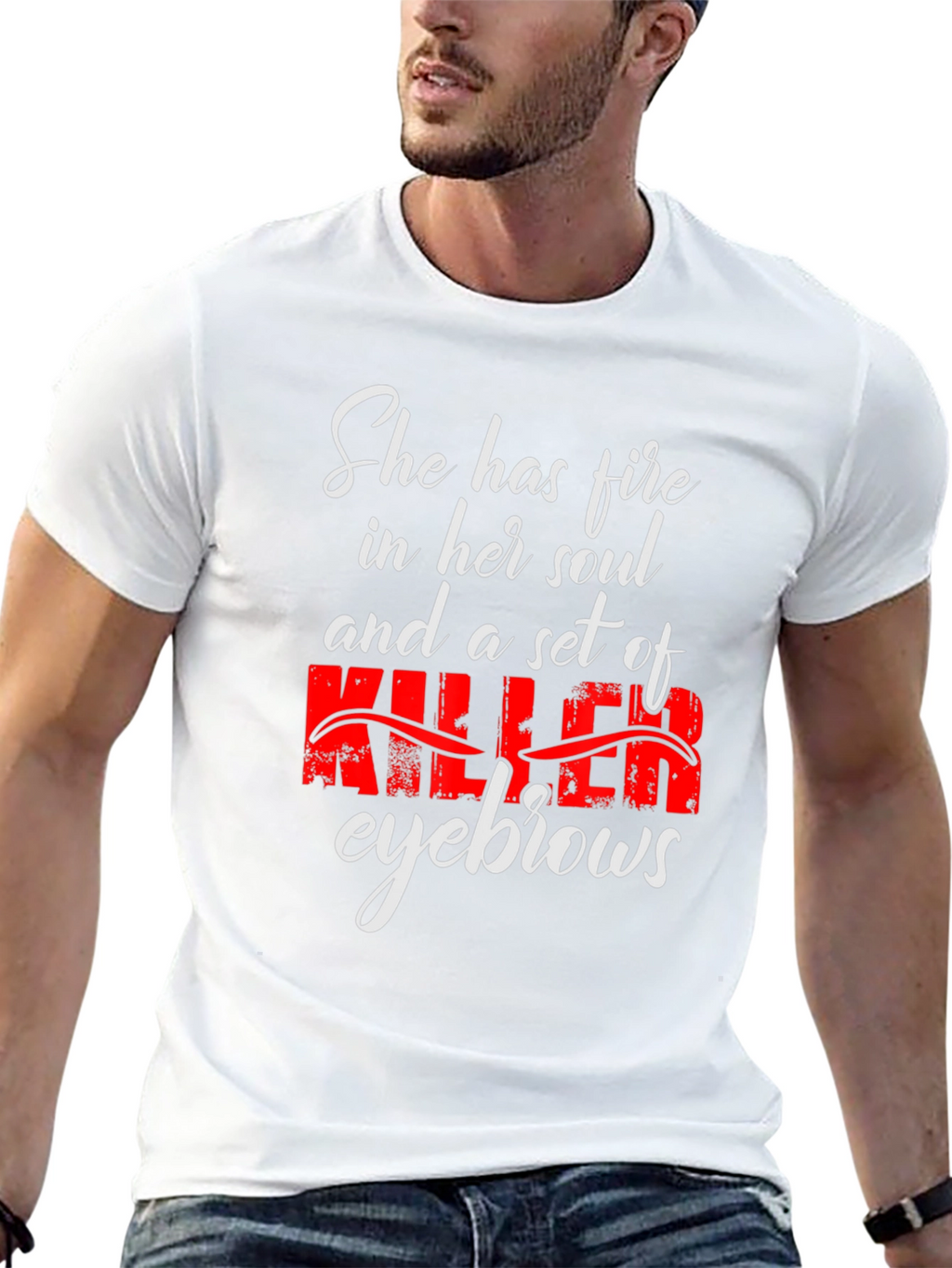 Fire Soul Killer Eyebrows Graphic Tee
