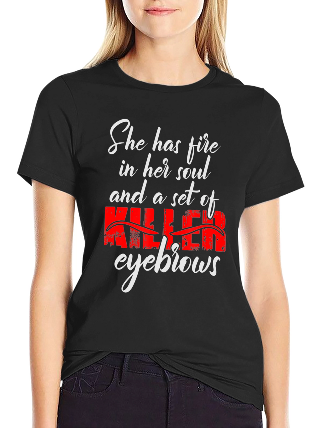 Fire Soul Killer Eyebrows Graphic Tee