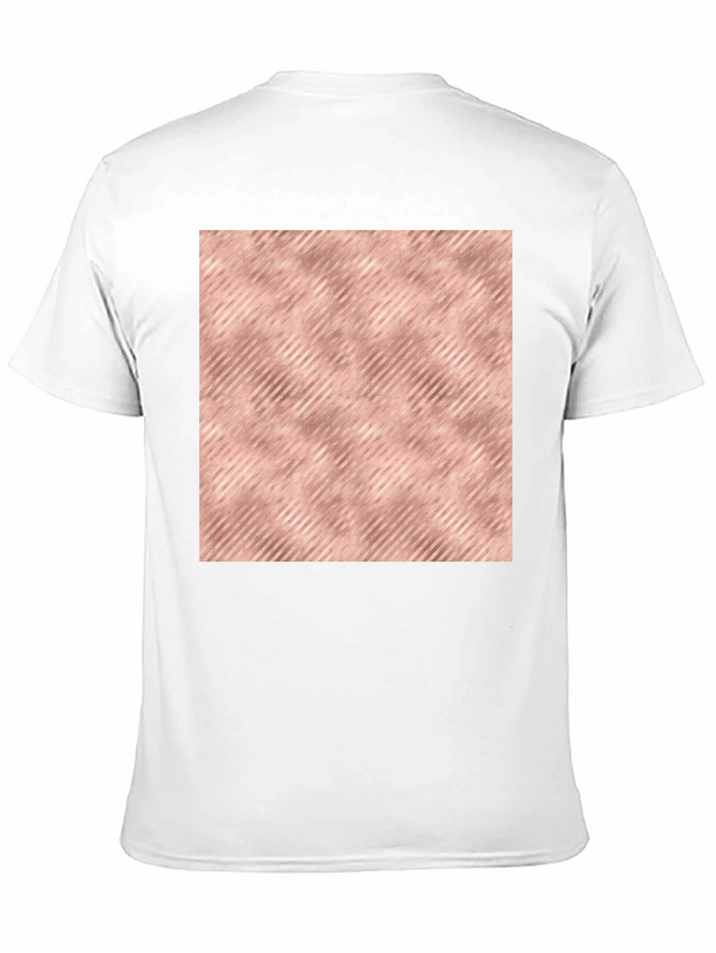 Modern Black T-Shirt with Rose Gold Pattern
