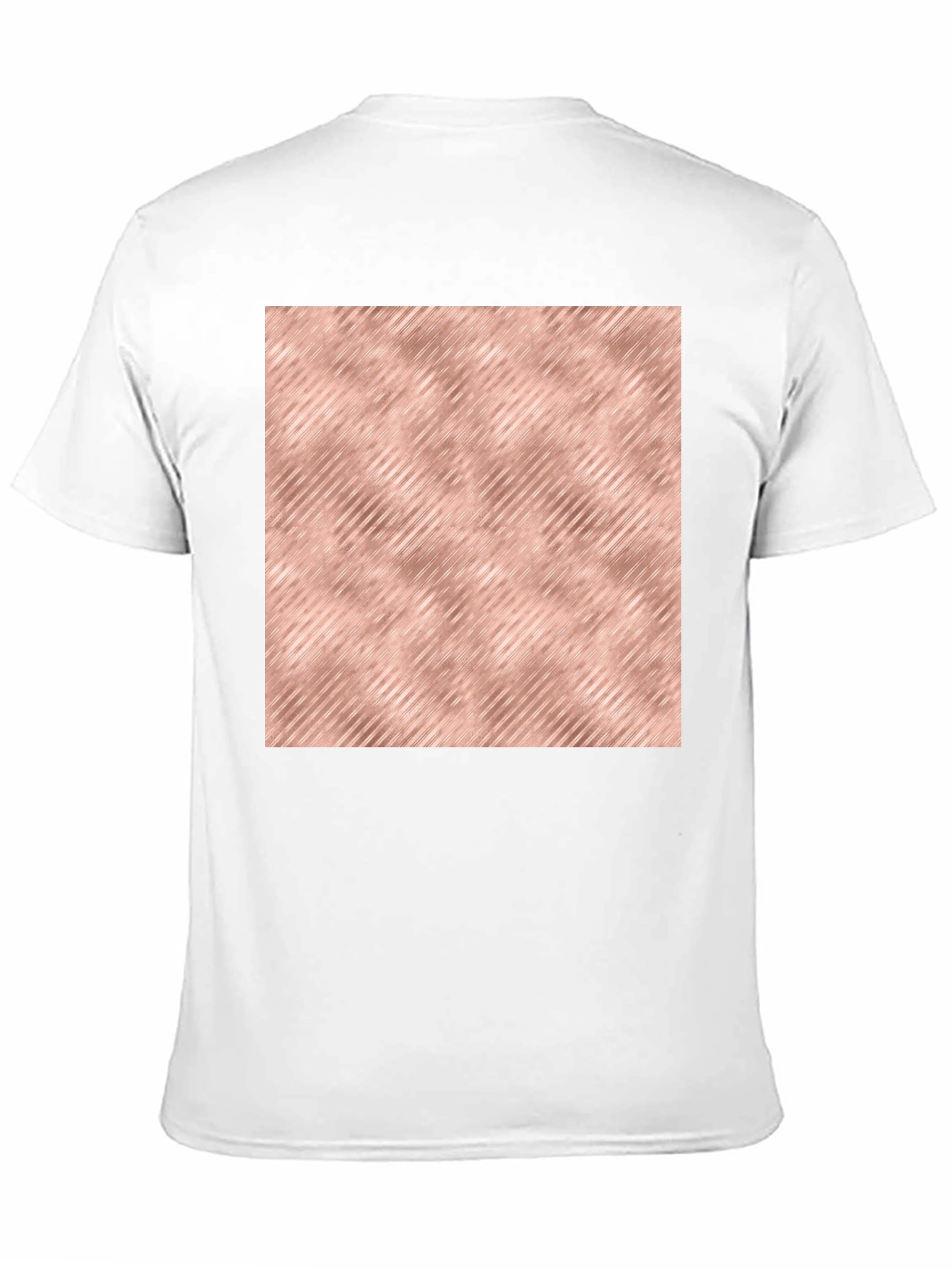 Modern Black T-Shirt with Rose Gold Pattern