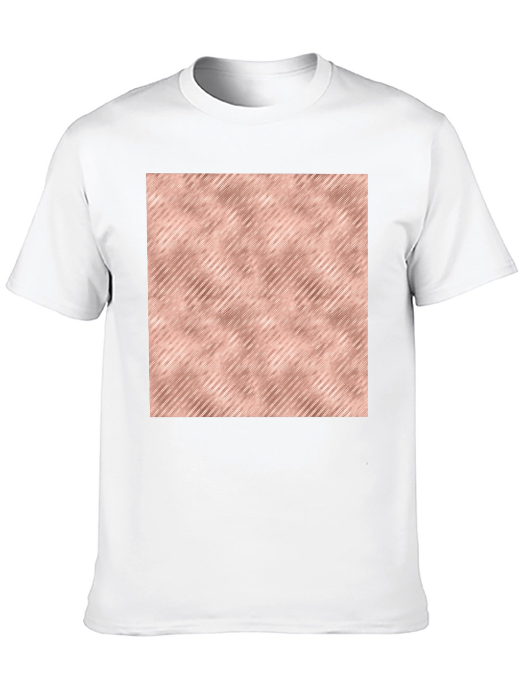 Modern Black T-Shirt with Rose Gold Pattern
