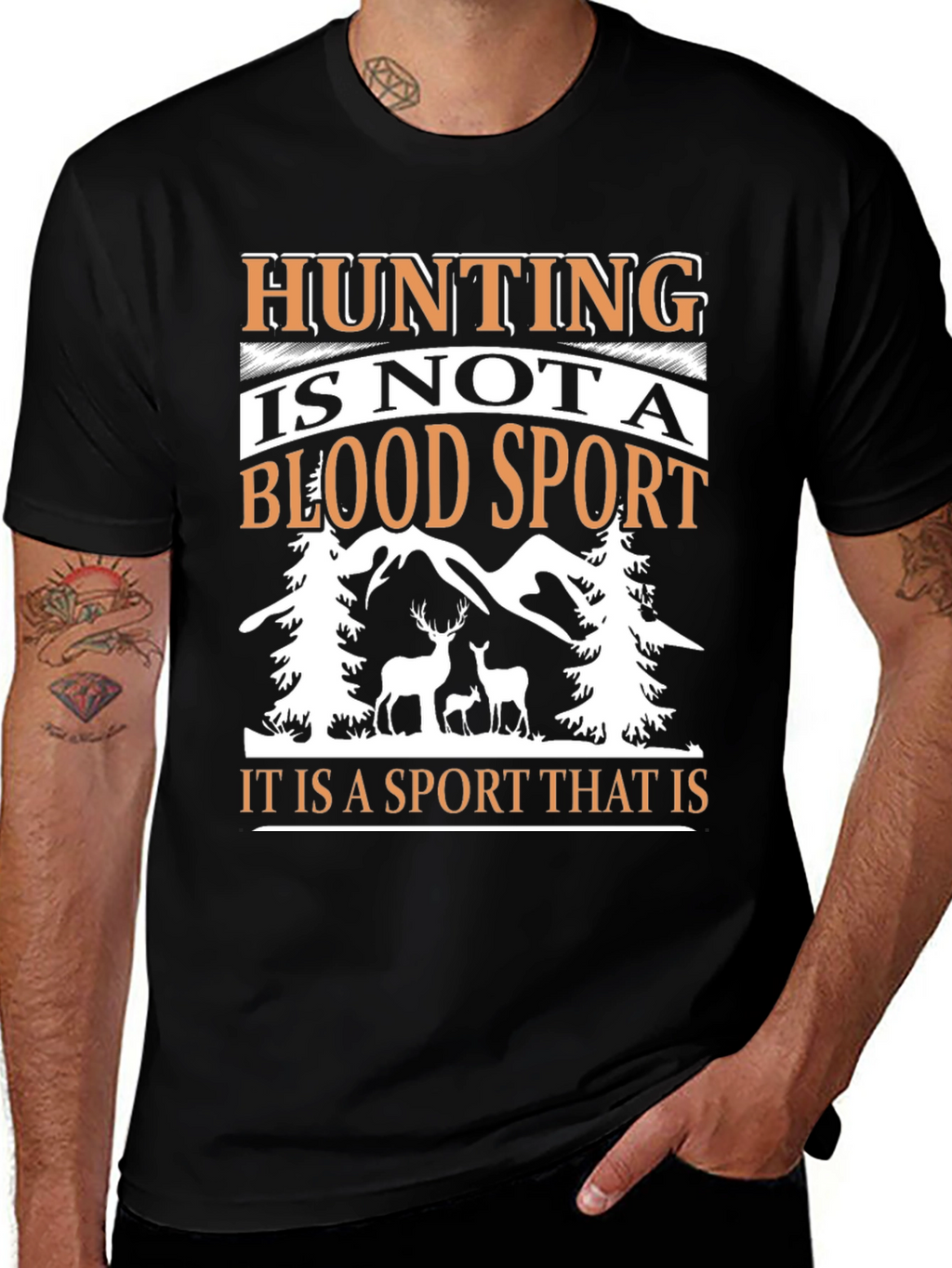 Hunting Is Not A Blood Sport Graphic Tee