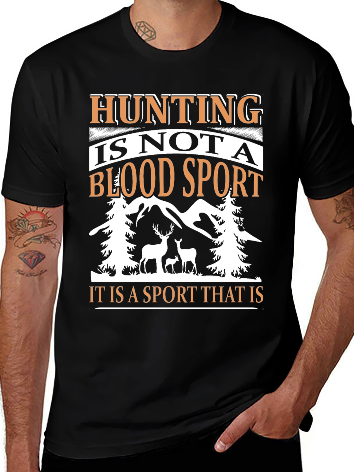 Hunting Is Not A Blood Sport Graphic Tee