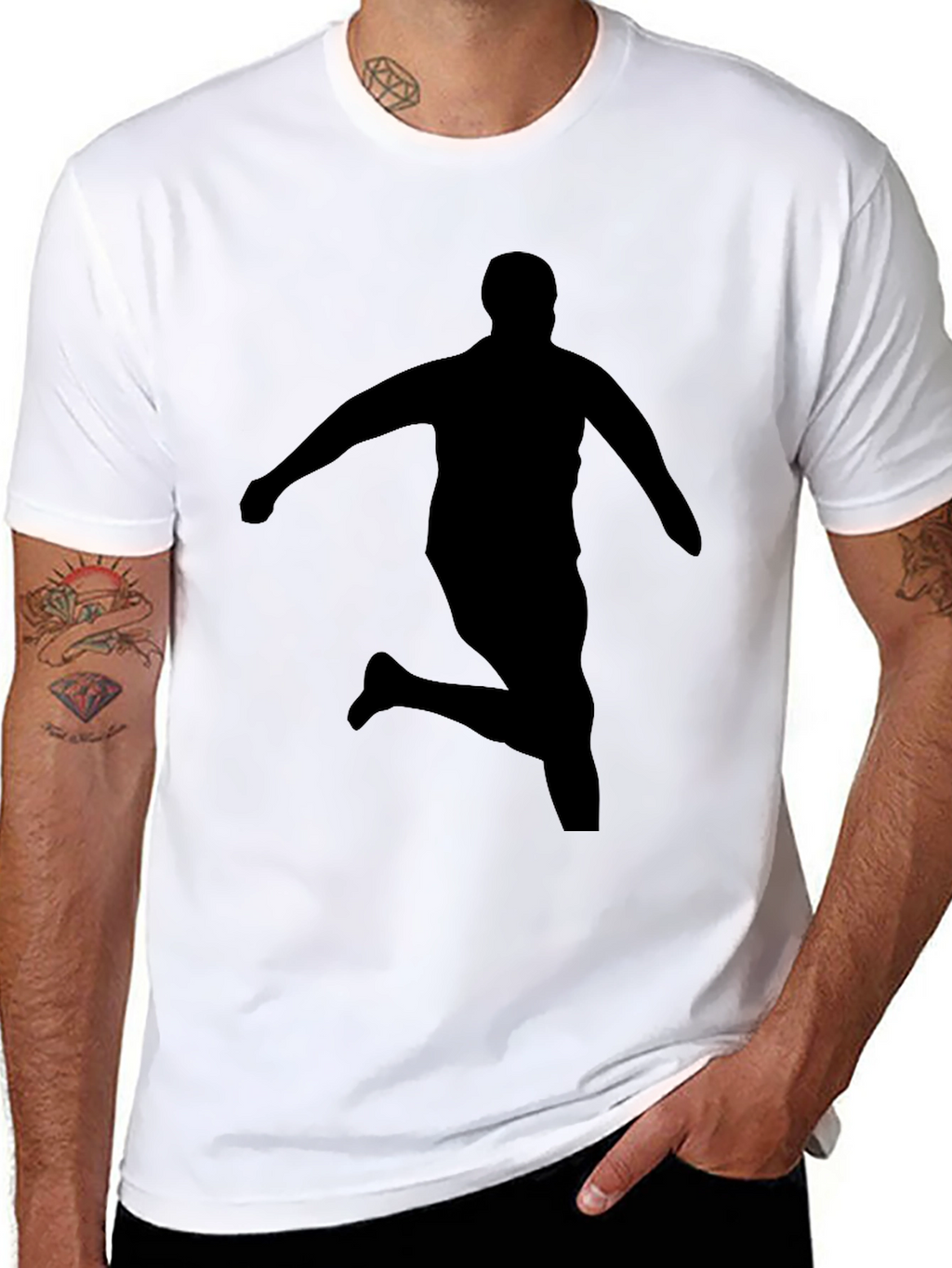 Silhouette Runner Black T-Shirt