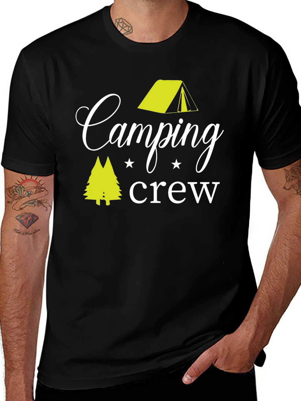 Camping Crew Graphic Tee - Adventure Ready Shirt