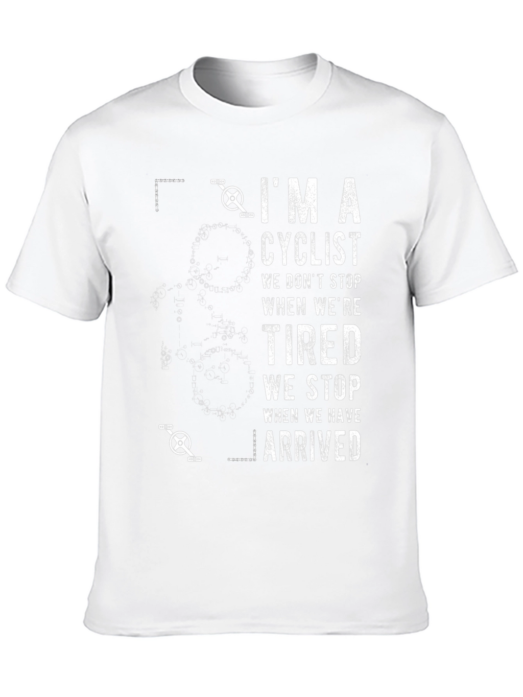 Cyclist Graphic T-Shirt - Never Quit Riding