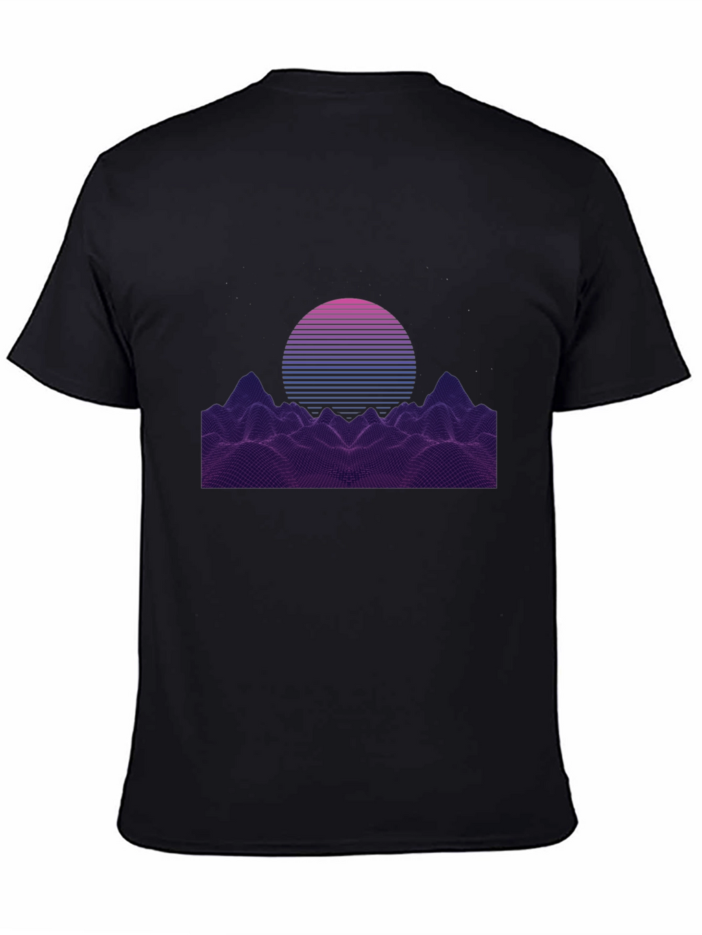 Retro Sunset Graphic Tee - Synthwave Design