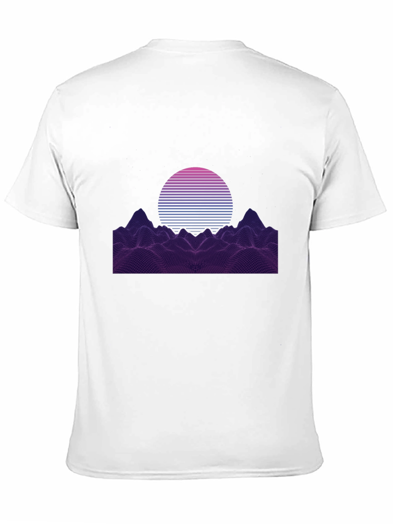 Retro Sunset Graphic Tee - Synthwave Design