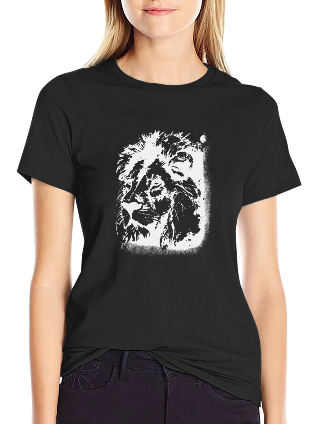 Black Lion Graphic Tee - Stylish Mens T-Shirt