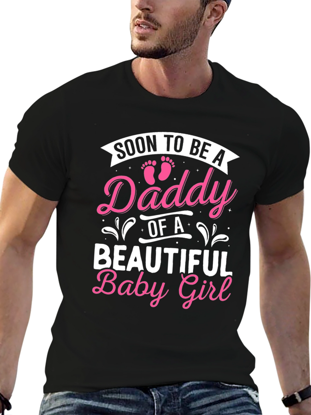 Soon To Be A Daddy Baby Girl T-Shirt