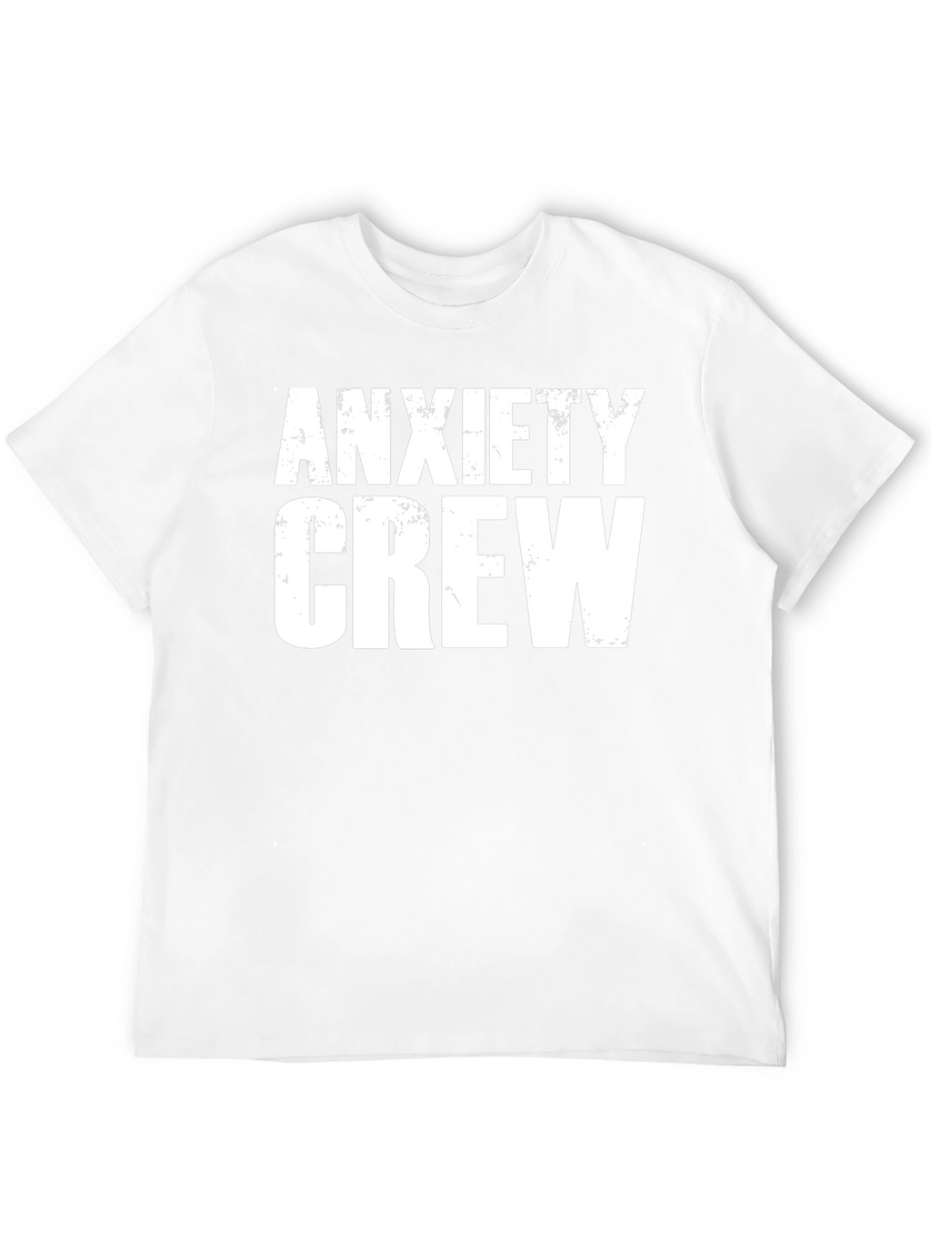 Anxiety Crew Graphic Tee - Black Cotton T-Shirt