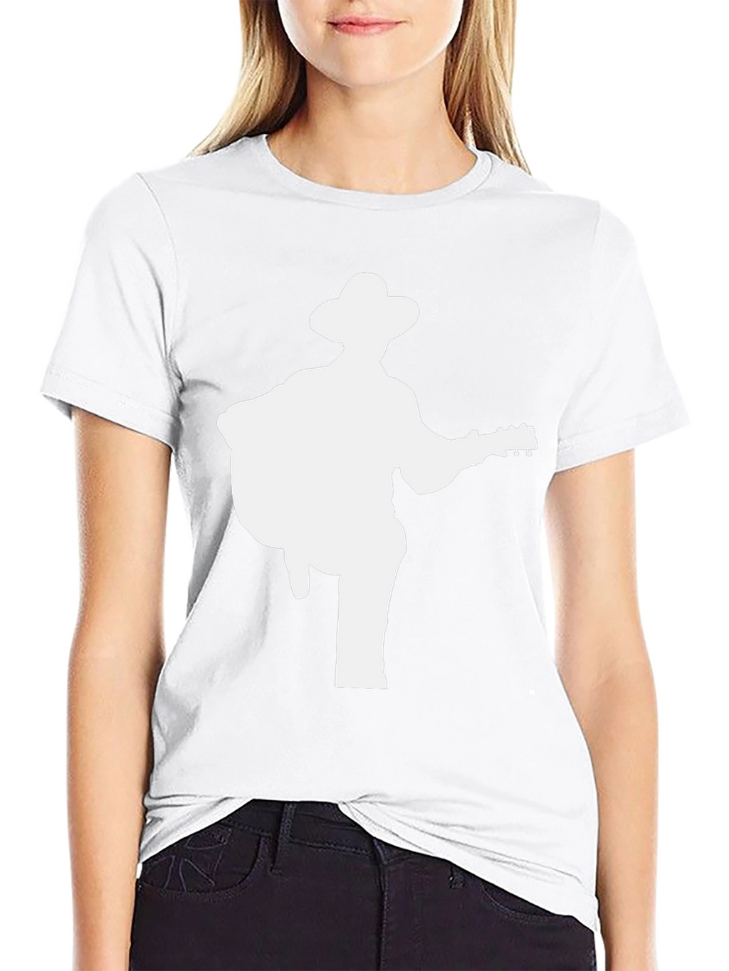 Musician Silhouette Black T-Shirt