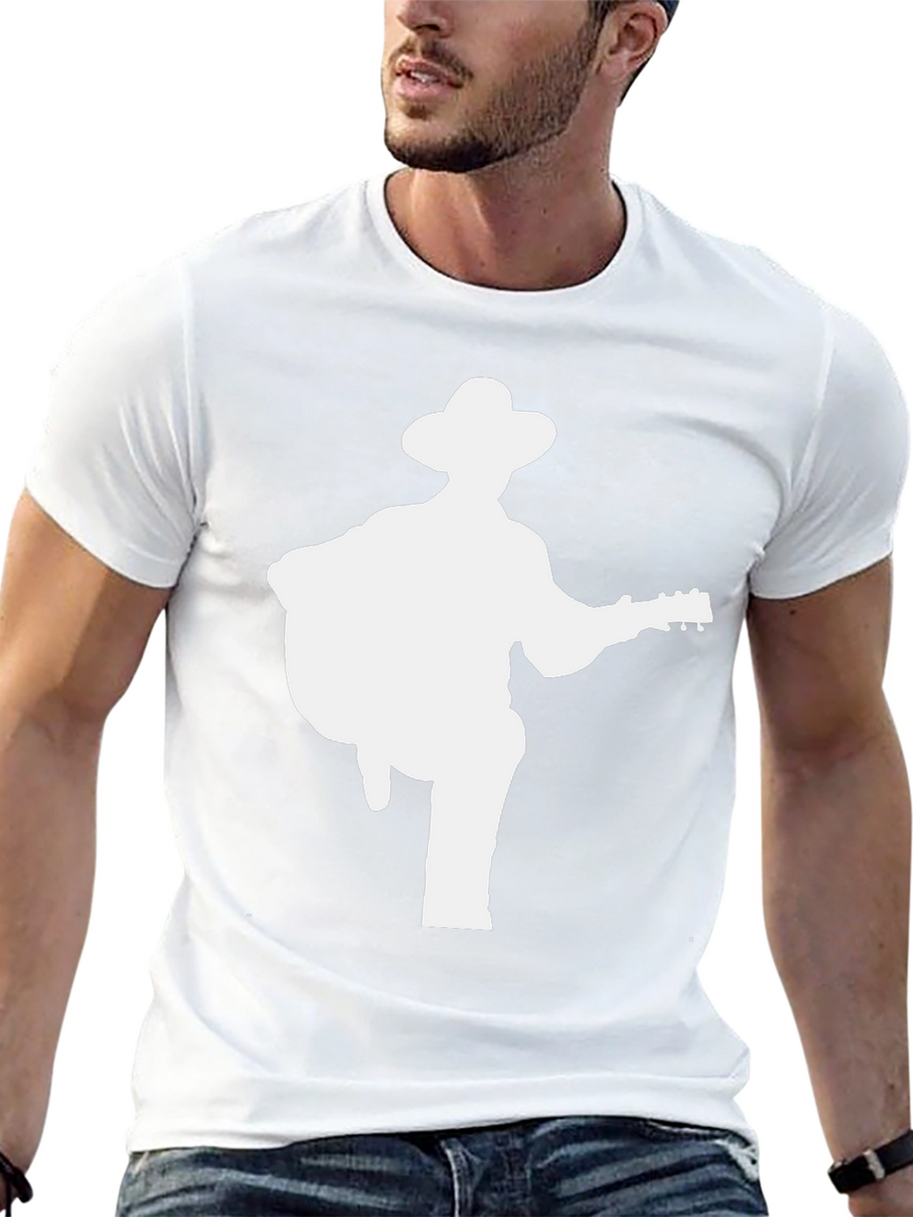 Musician Silhouette Black T-Shirt