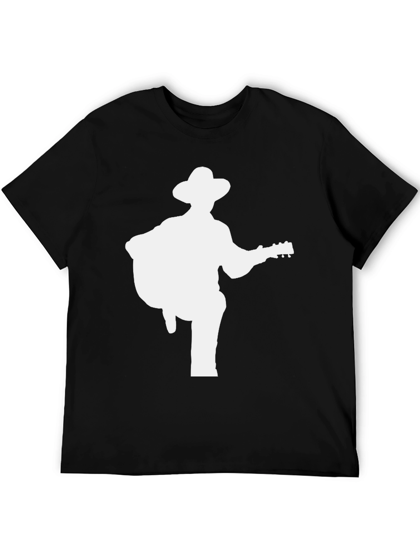 Musician Silhouette Black T-Shirt