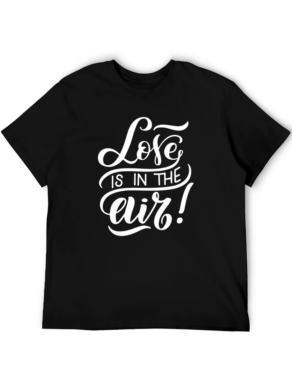 Love is in the Air Black Graphic Tee