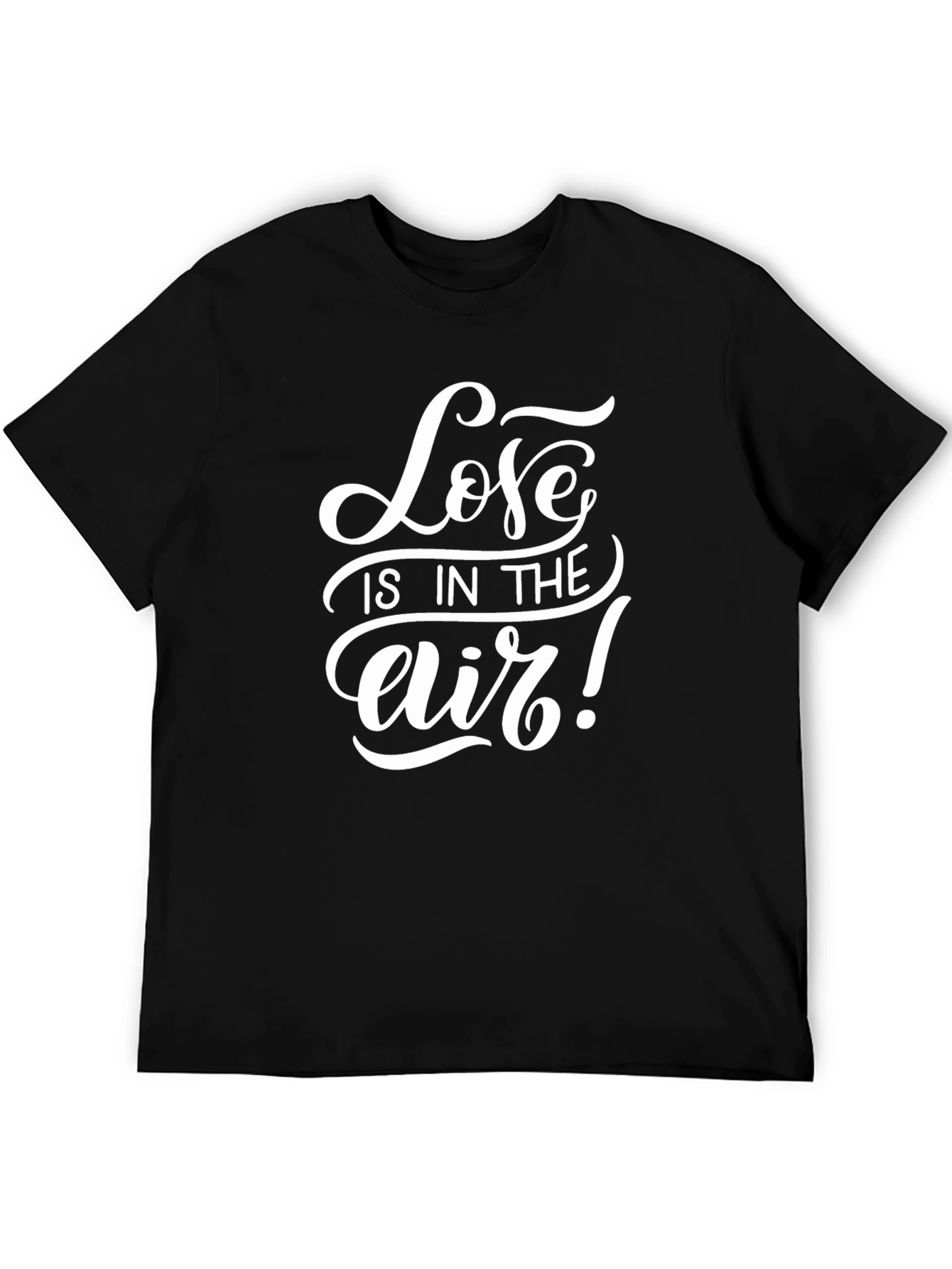 Love is in the Air Black Graphic Tee