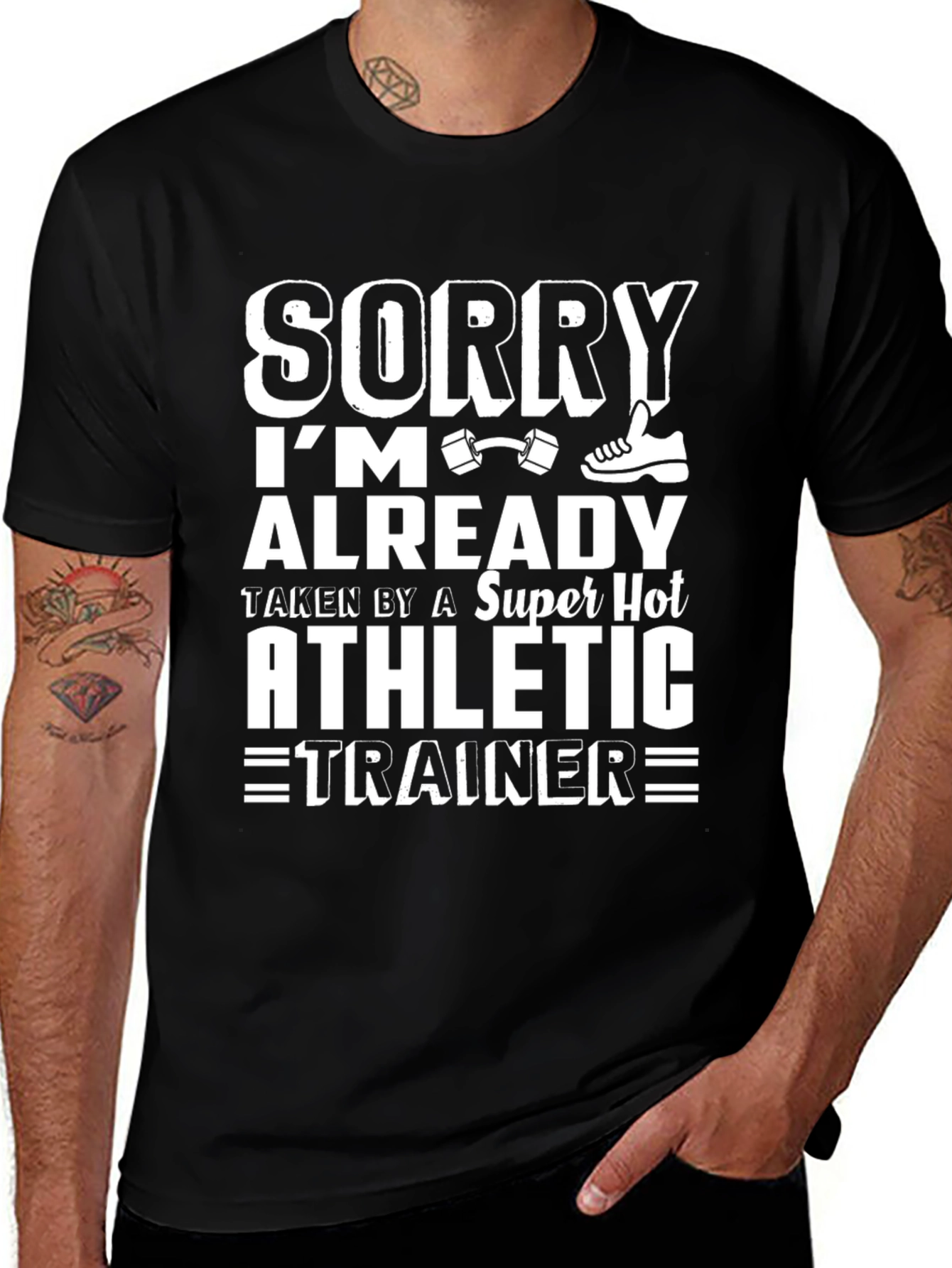 Sorry Im Taken Athletic Trainer T-Shirt